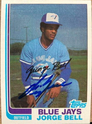 George Bell Signed 1982 Topps Baseball Card - Toronto Blue Jays - PastPros