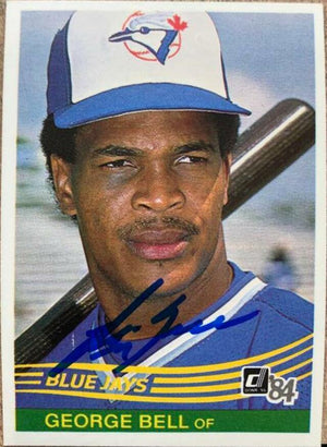 George Bell Signed 1984 Donruss Baseball Card - Toronto Blue Jays - PastPros