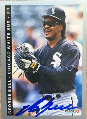 George Bell Signed 1993 Fleer Baseball Card - Chicago White Sox - PastPros