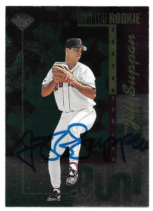 Jeff Suppan Signed 1996 Leaf Baseball Card - Boston Red Sox - PastPros