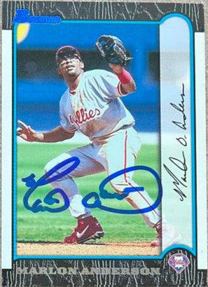 Marlon Anderson Signed 1999 Bowman Baseball Card - Philadelphia Phillies - PastPros