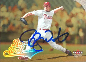 Randy Wolf Signed 2004 Fleer Ultra Gold Medallion Baseball Card - Philadelphia Phillies - PastPros