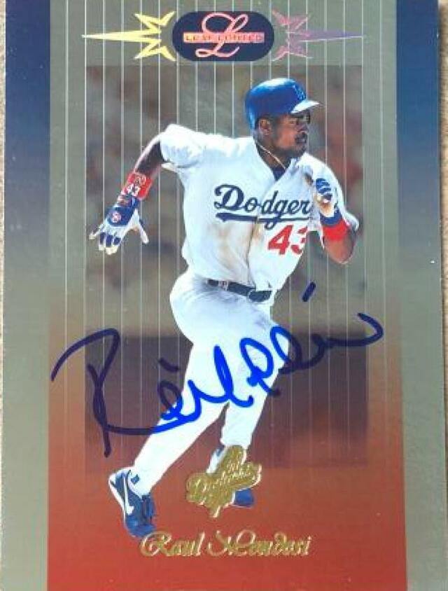 Raul Mondesi Signed 1996 Leaf Limited Baseball Card - Los Angeles Dodgers - PastPros
