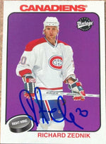 Richard Zednik Signed 2001-02 Upper Deck Vintage Hockey Card - Montreal Canadiens - PastPros