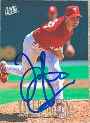 Tyler Green Signed 1996 Fleer Ultra Baseball Card - Philadelphia Phillies - PastPros