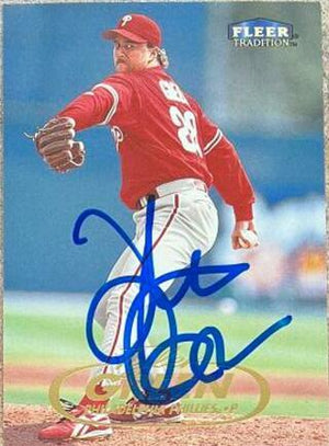 Tyler Green Signed 1998 Fleer Tradition Baseball Card - Philadelphia Phillies - PastPros