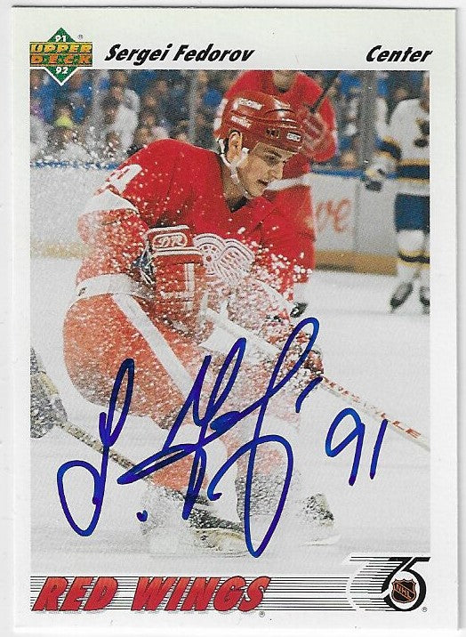 Sergei Fedorov Autographs