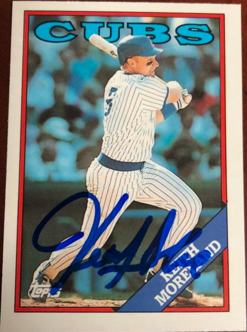 Keith Moreland Signed 1988 Topps Tiffany Baseball Card - Chicago Cubs #416