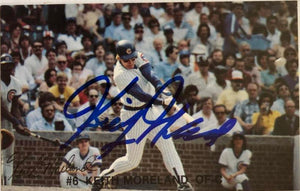 Keith Moreland Signed 1982 Red Lobster Baseball Card - Chicago Cubs #6