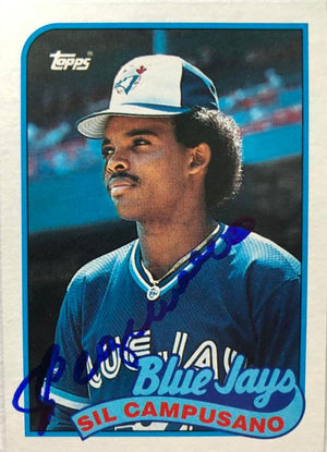 Sil Campusano Signed 1989 Topps Baseball Card - Toronto Blue Jays