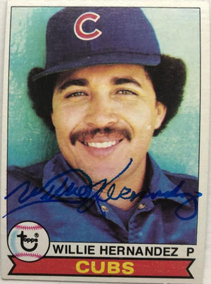 Willie Hernandez Signed 1979 Topps Baseball Card - Chicago Cubs