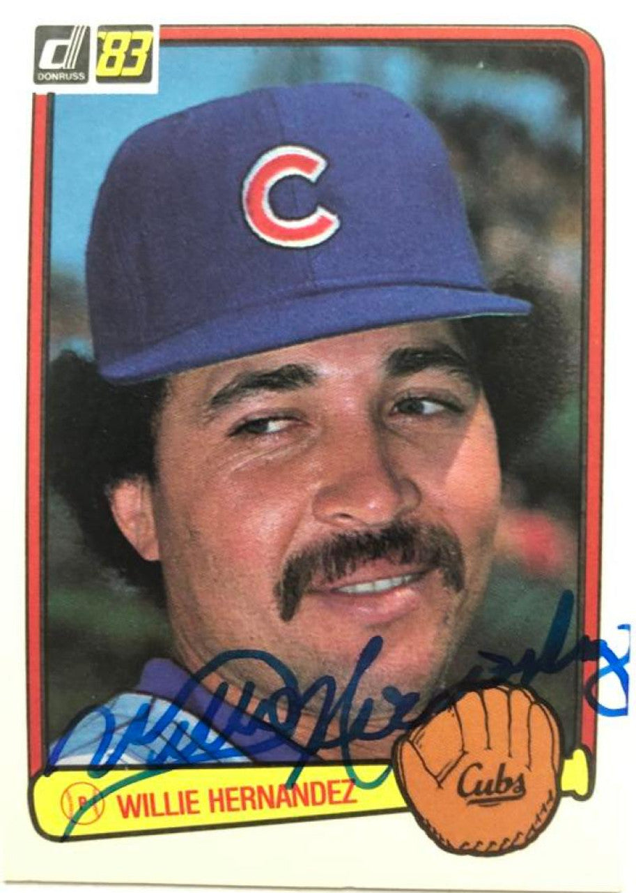 Willie Hernandez Signed 1983 Donruss Baseball Card - Chicago Cubs