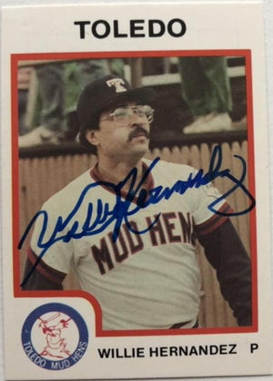 Willie Hernandez Signed 1987 ProCards Baseball Card - Toledo Mudhens