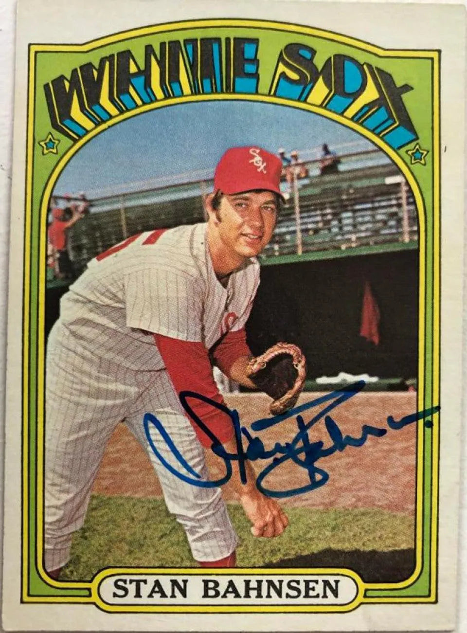 Stan Bahnsen Signed 1972 Topps Baseball Card - Chicago White Sox