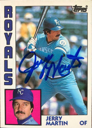 Jerry Martin Signed 1984 Topps Tiffany Baseball Card - Kansas City Royals