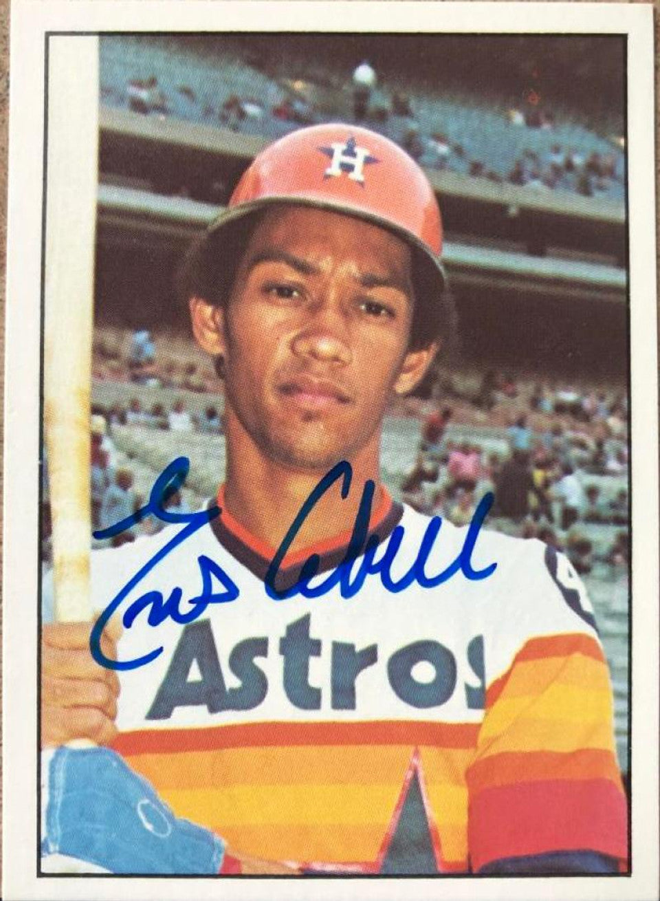 イーノス・カベル サイン入り 1976 SSPC ベースボールカード - ヒューストン・アストロズ