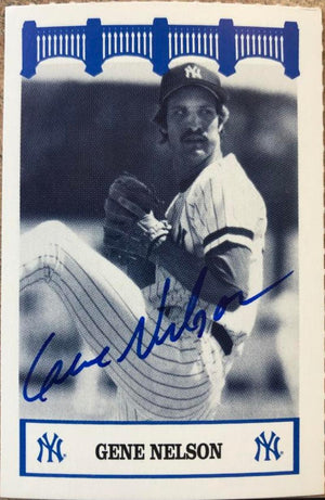 Gene Nelson Signed 1992 WIZ Baseball Card - New York Yankees #131