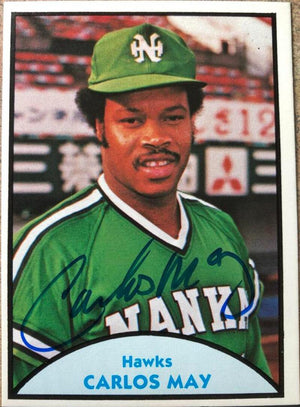 Carlos May Signed 1979 TCMA Japanese Pro Baseball Card - Nankai Hawks