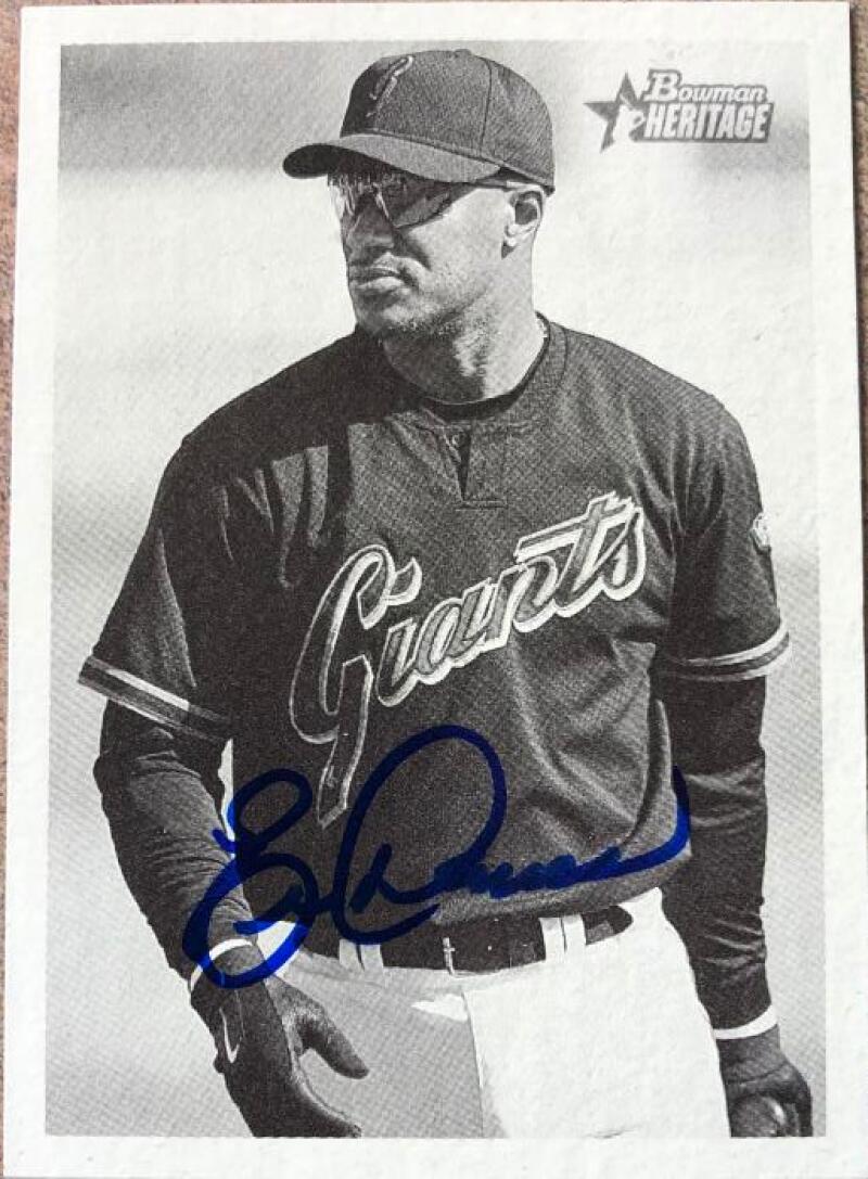 Eric Davis Signed 2001 Bowman Heritage Baseball Card - San Francisco Giants #27