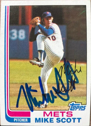 Mike Scott Signed 1982 Topps Baseball Card - New York Mets #432
