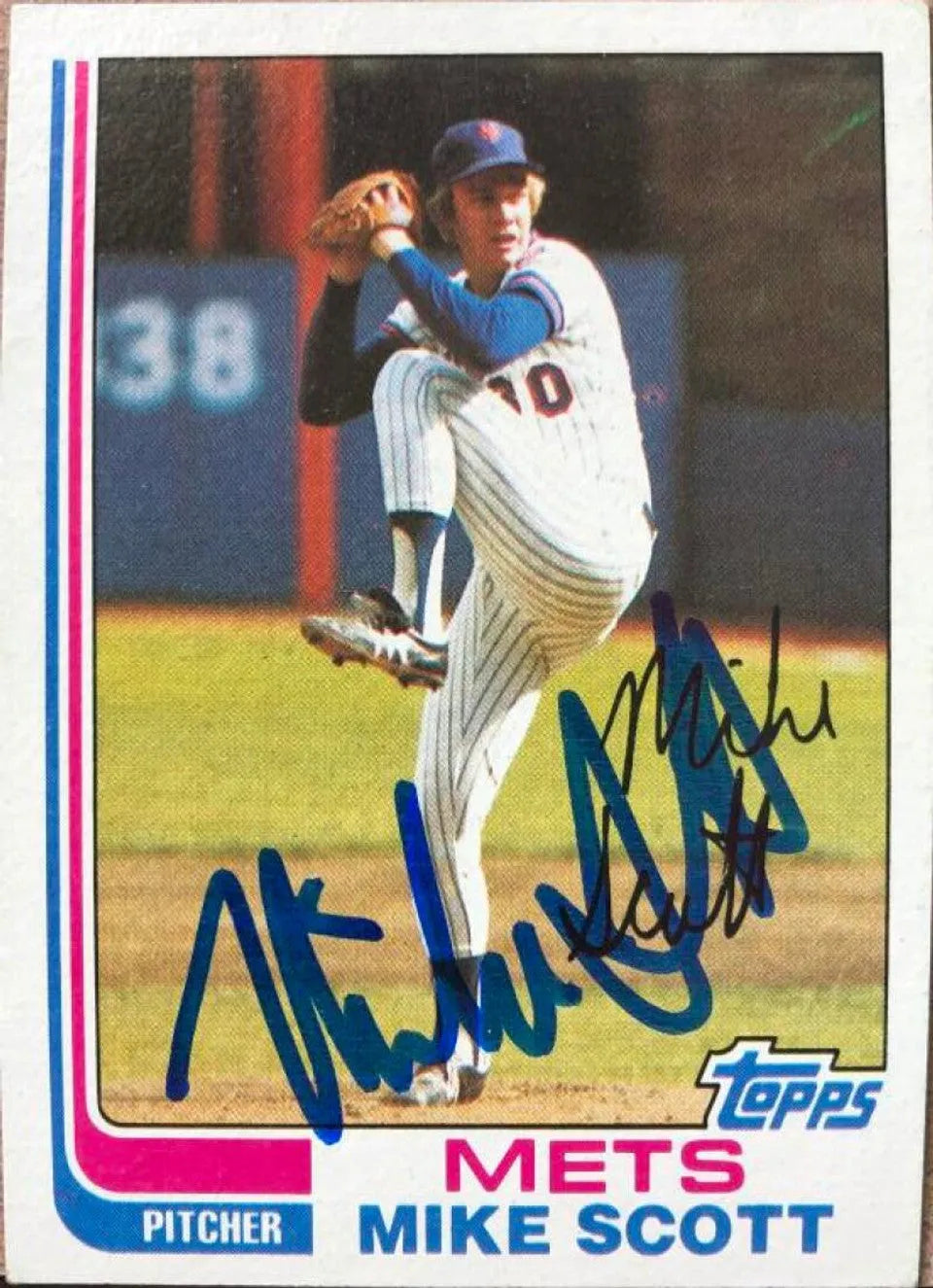 Mike Scott Signed 1982 Topps Baseball Card - New York Mets #432