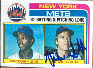 Mike Scott Signed 1982 Topps Baseball Card - New York Mets #246