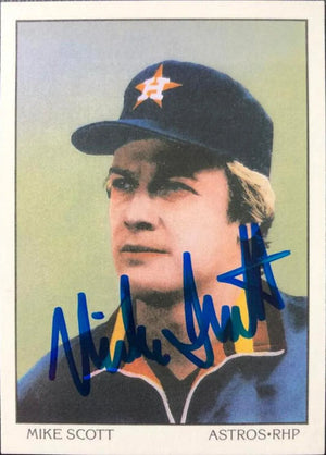 Mike Scott Signed 1990 Score Dream Team Baseball Card - Houston Astros
