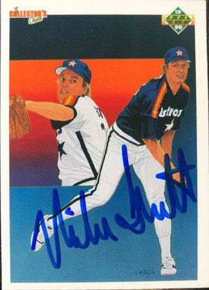 Mike Scott Signed 1990 Upper Deck Baseball Card - Houston Astros #88