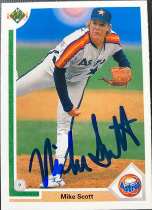 Mike Scott Signed 1991 Upper Deck Baseball Card - Houston Astros