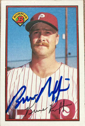 Bruce Ruffin Autographed 1989 Bowman Baseball Card - Philadelphia Phillies #393