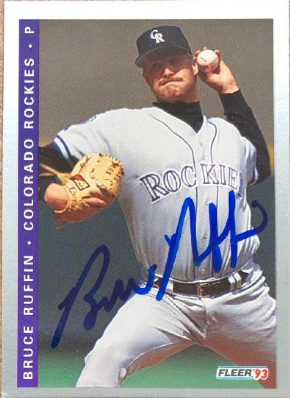 ブルース・ラフィン直筆サイン入り1993年フリール・ファイナルエディション・ベースボールカード - コロラド・ロッキーズ #F-42