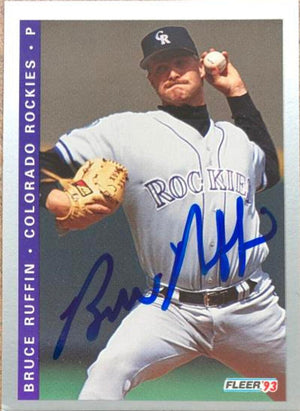 ブルース・ラフィン直筆サイン入り1993年フリール・ファイナルエディション・ベースボールカード - コロラド・ロッキーズ #F-42
