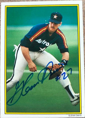 Glenn Davis Signed 1989 Topps All-Star Glossy Baseball Card - Houston Astros