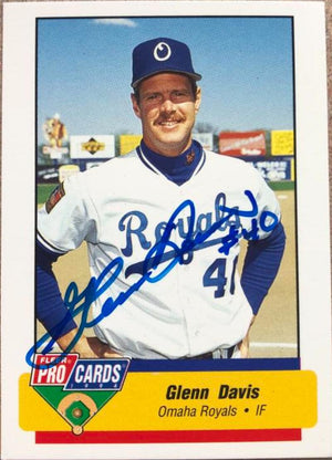 Glenn Davis Signed 1994 Fleer ProCards Baseball Card - Omaha Royals