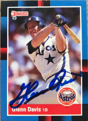 Glenn Davis Signed 1988 Donruss Baseball Card - Houston Astros