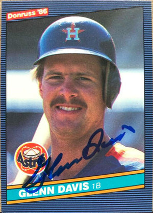 Glenn Davis Signed 1986 Donruss Baseball Card - Houston Astros