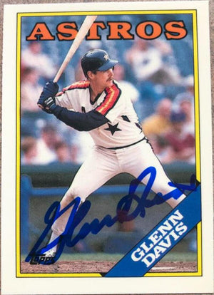 Glenn Davis Signed 1988 Topps Tiffany Baseball Card - Houston Astros