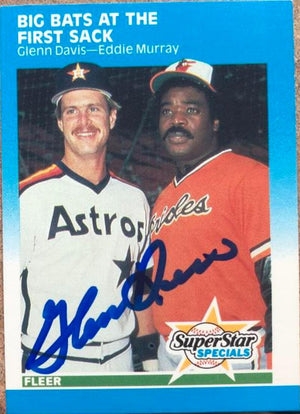 Glenn Davis Signed 1987 Fleer Baseball Card - Houston Astros #636