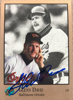 Glenn Davis Signed 1992 Studio Baseball Card - Baltimore Orioles