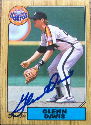 Glenn Davis Signed 1987 O-Pee-Chee Baseball Card - Houston Astros