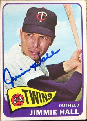 Jimmie Hall Signed 1965 Topps Baseball Card - Minnesota Twins