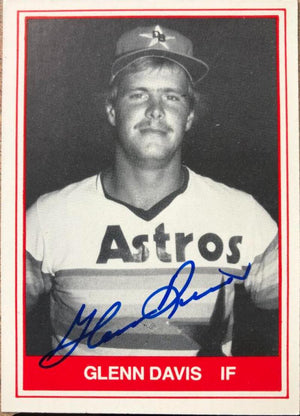 Glenn Davis Signed 1982 TCMA Baseball Card - Daytona Beach Astros