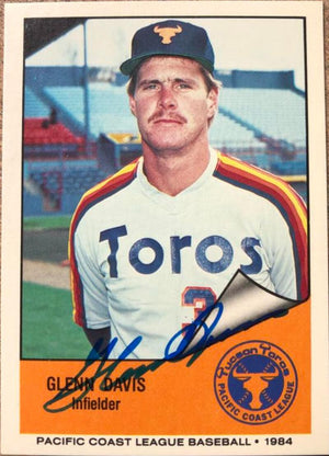 Glenn Davis Signed 1984 Cramer Baseball Card - Tucson Toros
