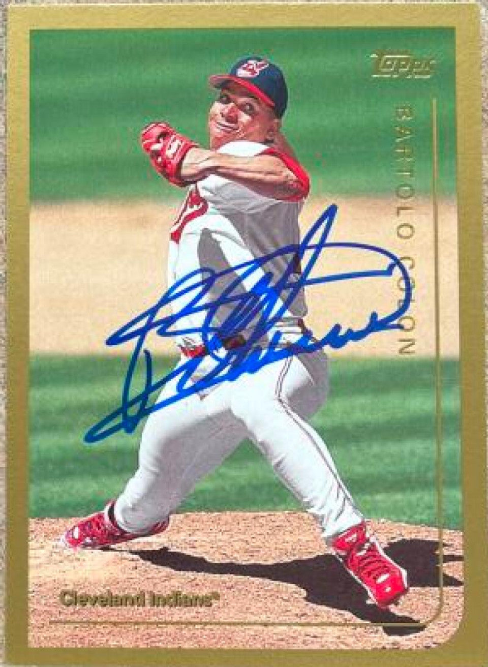 Bartolo Colon Signed 1999 Topps Baseball Card - Cleveland Indians