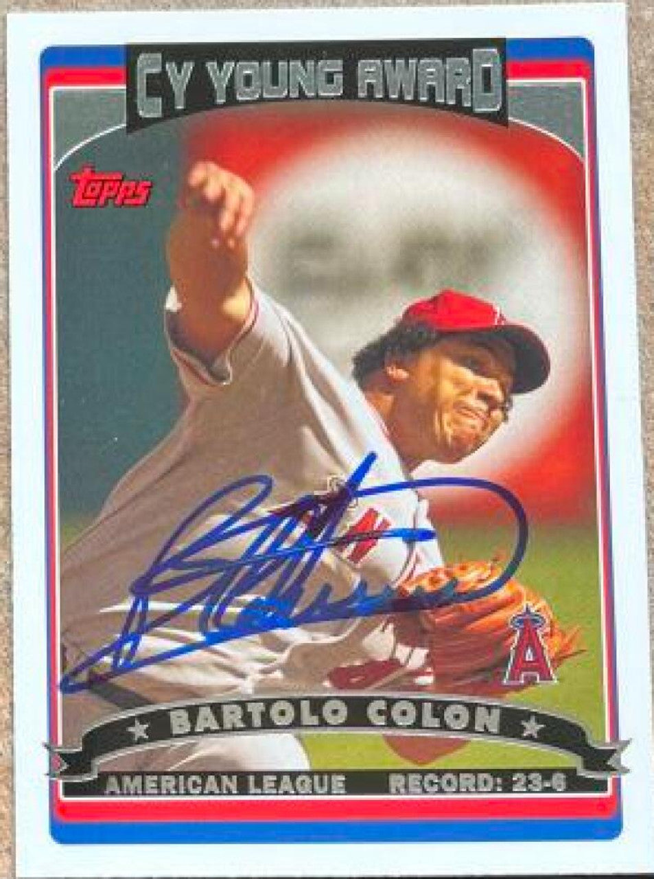 Bartolo Colon Signed 2006 Topps Baseball Card - Anaheim Angels #260