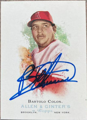 Bartolo Colon Signed 2006 Allen & Ginter Baseball Card - Anaheim Angels - SP