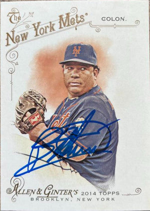 Bartolo Colon Signed 2014 Allen & Ginter Baseball Card - New York Mets
