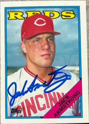 Jack Armstrong Signed 1988 Topps Tiffany Traded Baseball Card - Cincinnati Reds