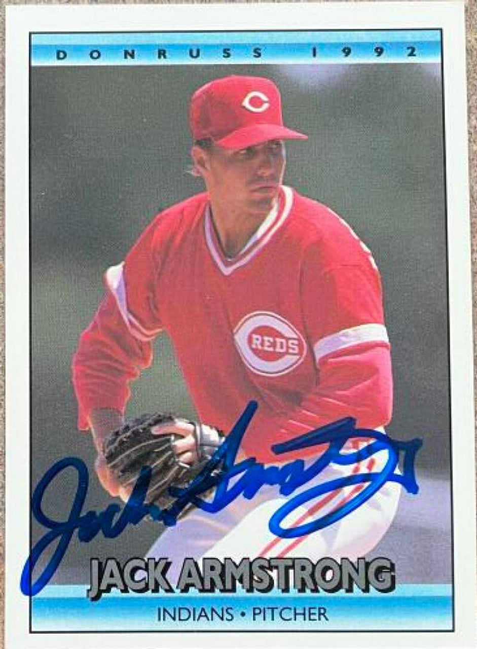 Jack Armstrong Signed 1992 Donruss Baseball Card - Cincinnati Reds