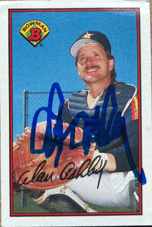 Alan Ashby Signed 1989 Bowman Baseball Card - Houston Astros
